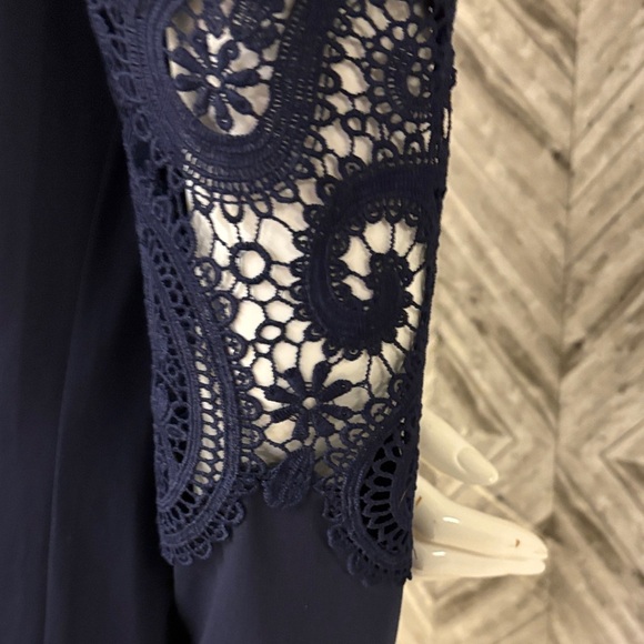 Michael Kors brand polyester hippy lace long sleeve Womens dress Sz small - Picture 3 of 15